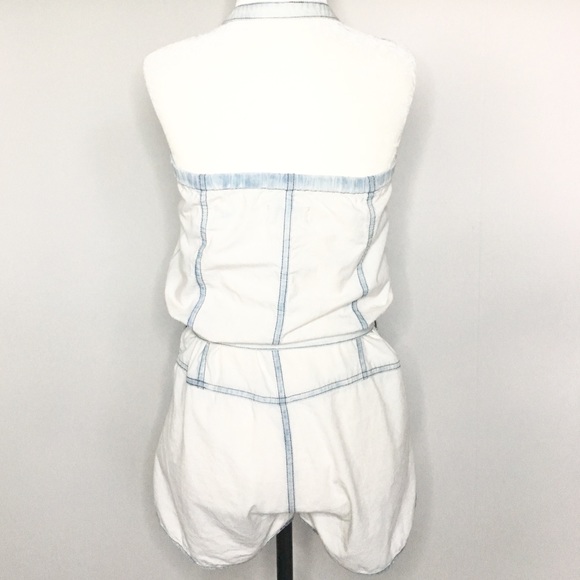 DIESEL 70s inspired halter denim shorts onesie - Picture 8 of 8